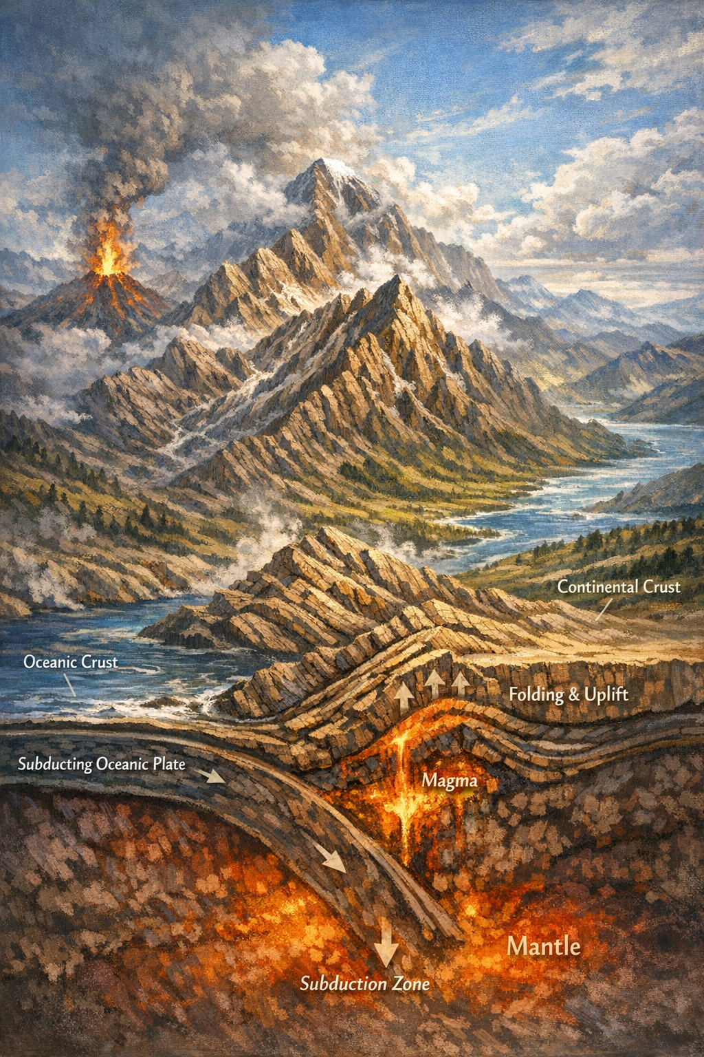 Building Mountains (Canvas Print)