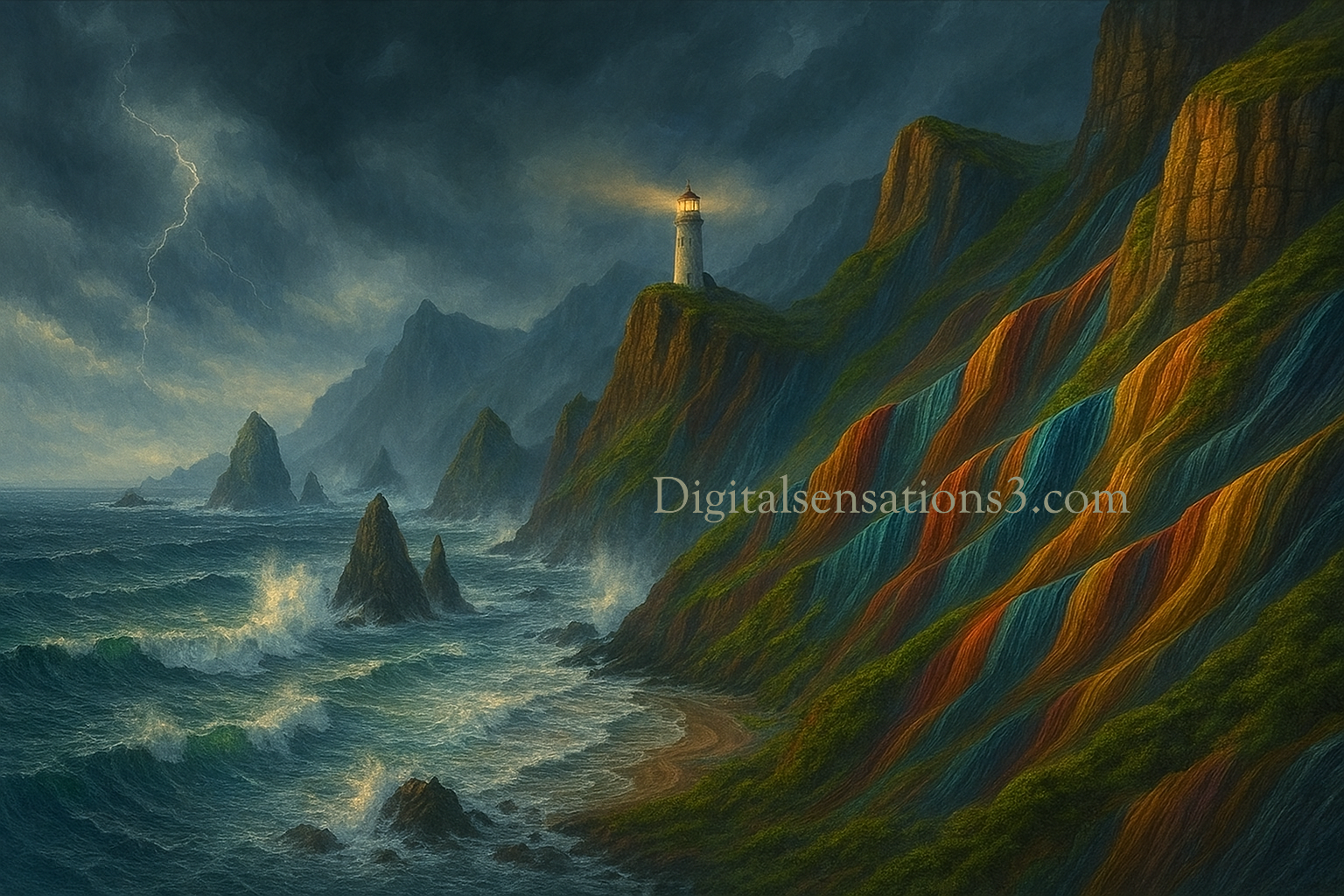 Stormy Cliffside (Digital Download)