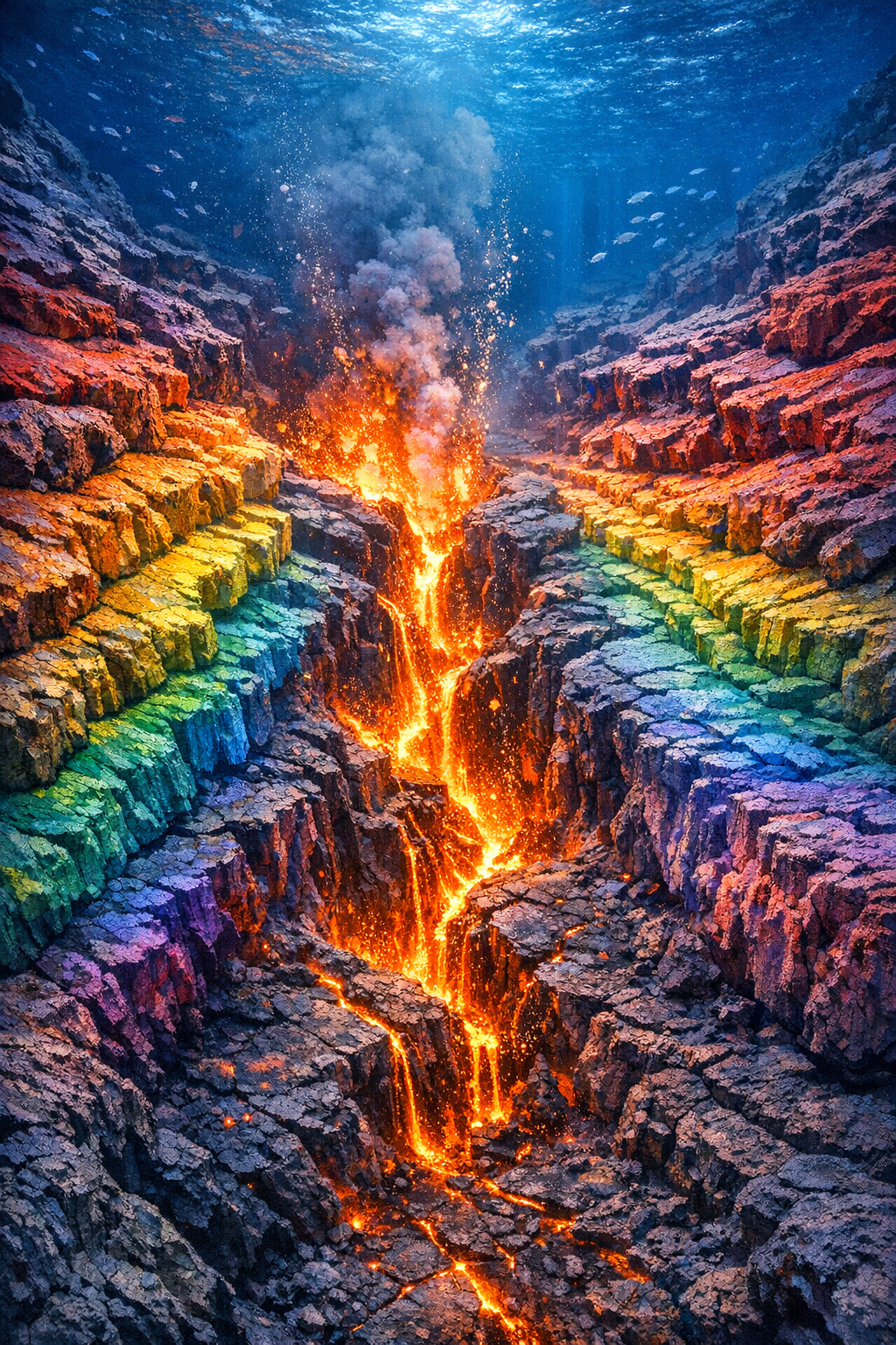 Underwater Rift (Canvas Print)